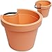 Produktbild alles-meine.de GmbH 3 Stück _ Rohr & Stangen - Blumenkästen - terrakotta - braun / Caramel - RUND - 24 cm - Regenrohr / Fallrohr - Pflanzgefäß - Geländer / Zaun - Blumentöpfe / P..