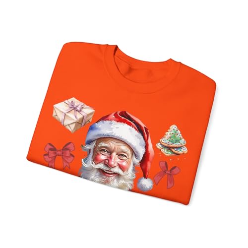 Festive Santa Sweatshirt - Unisex Crewneck, Holiday Christmas Fashion Apparel, Winter Xmas Clothing for Men & Women3
