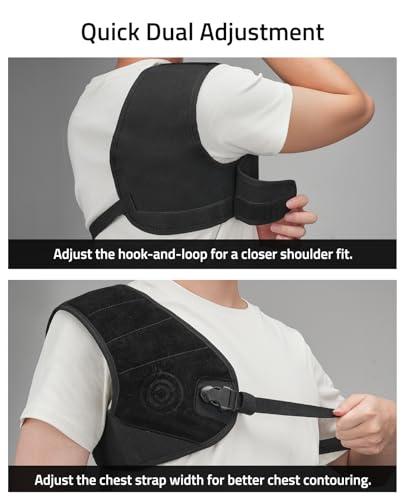CVLIFE Recoil Pad for Shotgun Shoulder Pad Shooting Vest Solid Fit Black - image 5