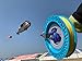 Simxkai 9.8in Blue Large Kite Reel Winder with Thumb Brake Multi-Directional Line Guide Ratchet Lock for Adult Professional Kite Flying Come with 2950ft Line