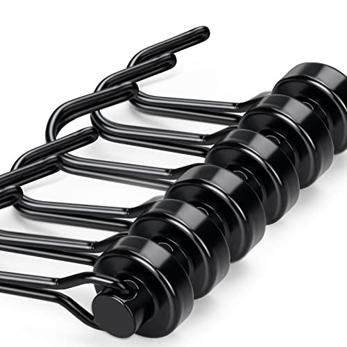 E Bavite Black Swivel Swing, 30Lbs Powerful, Strong Neodymium Rare Earth Magnetic Hooks. Perfect For Refrigerator thumb #1