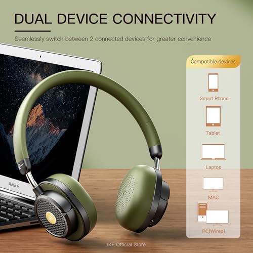 Casque rétro Bluetooth iKF Rona pour écouter la musique en voyage - 6