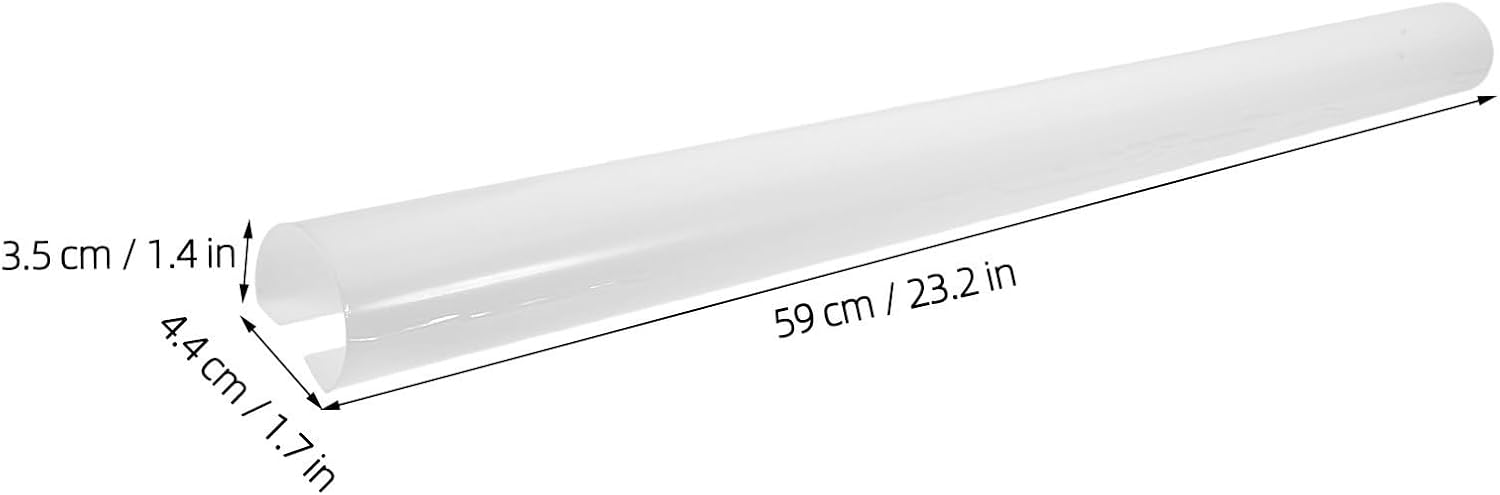 Amosfun White Plastic LED Tube Light Diffuser Cover for T8 Lamps