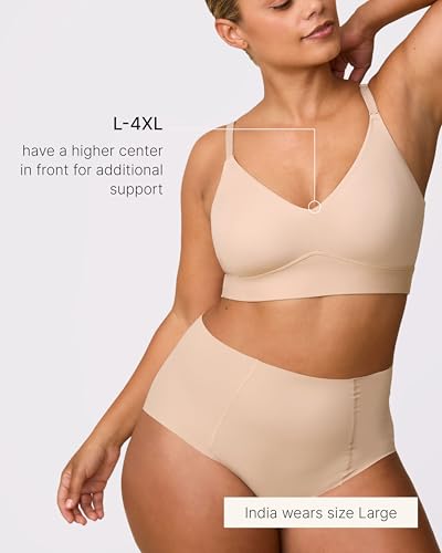 Image of Harper Wilde Bliss Triangle Bralette - Ultra-Soft, Lightweight Bralette for Women with No Cups, No Wires, No Padding