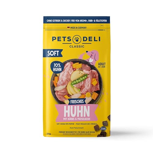 Pets Deli Mini Trockenfutter für Hunde mit Huhn & Kürbis, 2kg