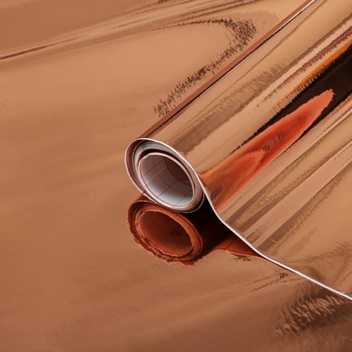 d-c-fix, Metallic Foil High Gloss Rose Gold Self-Adhesive Roll 45 cm x 150 cm