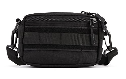 Yakmoo Bolsa de Bandolera Riñonera Impermeable Bolso de Mensajero Estilo Militar Táctico Molle Sistema Accesorio de Mochila al Aire Libre Cover