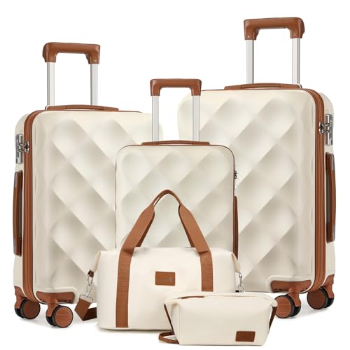 Sea Choice Juego De Maletas Maletas De Viaje 3 Piezas Rígida 55 65 76 Abs Trolley Ligero Set Con Bolso Y Neceser Juegos De Equipaje Con 4 Ruedas Dobles Giratorias Cierre Tsa, Beige Marrón Sea Choice Juego De Maletas Maletas De Viaje 3 Piezas Rígida 55 65 76 Abs Trolley Ligero Set Con Bolso Y Neceser Juegos De Equipaje Con 4 Ruedas Dobles Giratorias Cierre Tsa, Beige Marrón