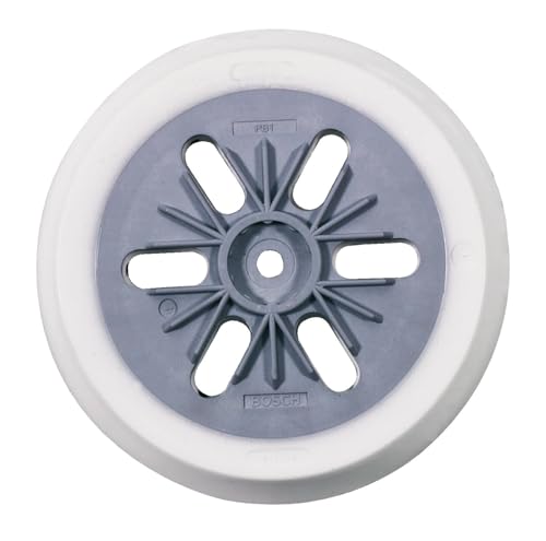 Bosch Accessories Mittelharter Schleifteller (für Farbe Kitt 8 Löcher Ø 125 mm Zubehör für Exzenterschleifer)