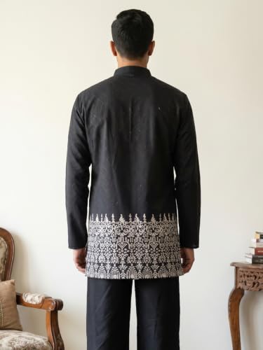 Image of Jompers Men's Ethnic Printed & Thread Work Kurtas