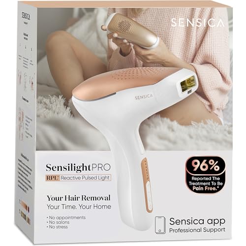 Sensica Sensilight PRO IPL Hair Removal Device &ndash; Powerful Cordless At-Home Hair Remover for Women...