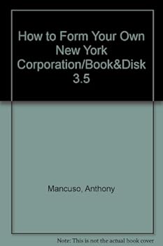 Paperback How to Form Your Own New York Corporation; Book W/Disk Book