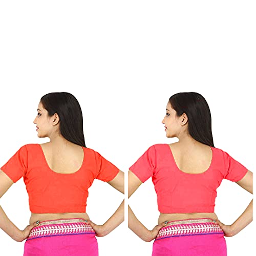 Image of Namita Women's Rubia Cotton Solid Half Sleeve Blouse