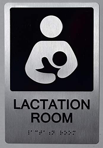 Image of Lactation Room Sign (Aluminium,Silver,Size 6X9, Come With Double Sided Tape,W)-The Sensation Line