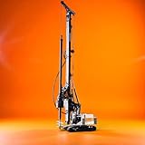 NZG Liebherr LB 45 Bohrgerät Modell 1:50 – Spezialtiefbau-Maschine aus Druckguss, Sammlermodell, Geschenkidee ab 14 Jahren