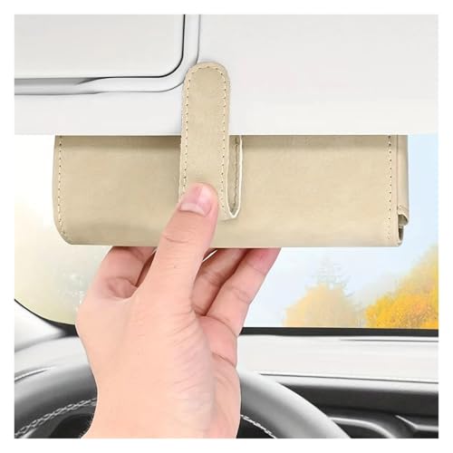 Support universel lunettes auto beige pour éviter les rayures
