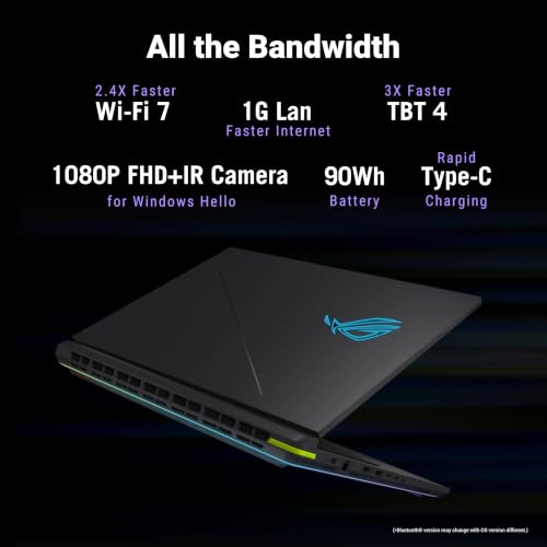Image of ASUS ROG Strix G16 (2026),Intel Core Ultra 7 255HX (Series 2),RTX 5060-8GB,16GB RAM (Upgradeable),1TB SSD,FHD+,16 inch(40 cm),300Hz,Win 11,M365 Basic(1Y),Office 24,Gray,2.6 Kg,G615LM-TS268WS,Gaming Laptop