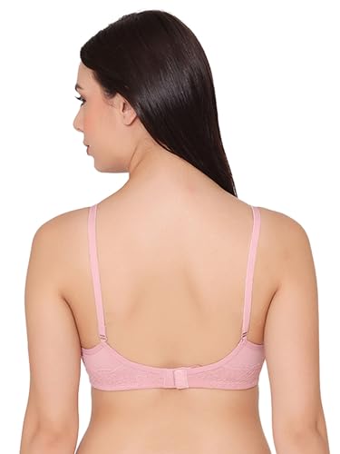 Image of Groversons Paris Beauty Women's Padded, Non-Wired, Multiway, T-Shirt Bra with lace (BR097)