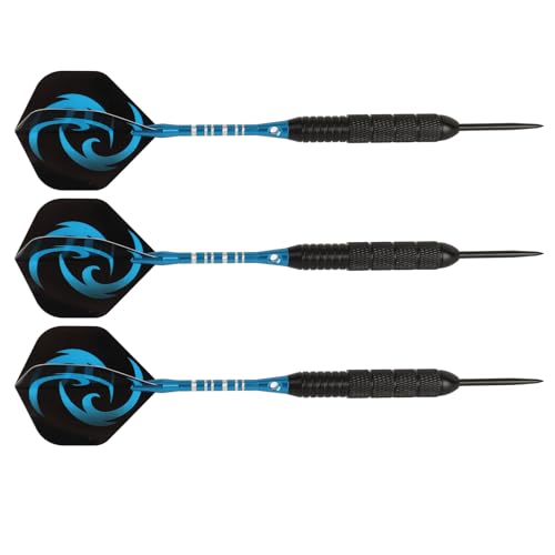Steel Tip Darts Set, Anti Slip Handle, Tough Tip Material, Easy Assembly, Great Game