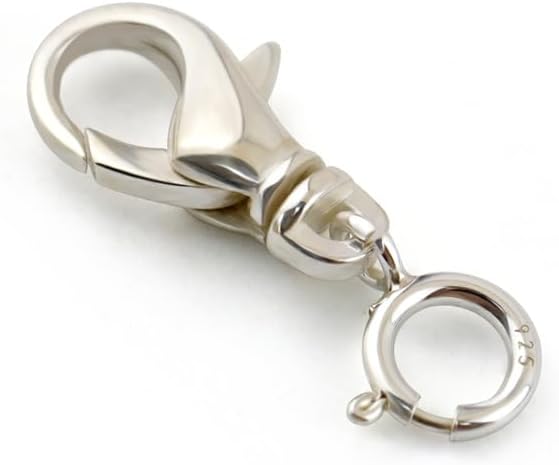 1pc Lobster Clasp 925 Sterling Silver Necklace Extenders Closures for Making Jewelry Chain, Necklace Bracelet Clips (Silver(S))