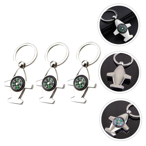 Set 3 Brújulas Pequeñas de Aleación de Zinc para Camping miniatura 7