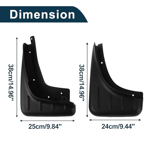 Image of Mud Flaps Splash Guards for Porsche Macan 2014-2023 W /Mount Accessories Mud Guards Front and Rear 1 Set