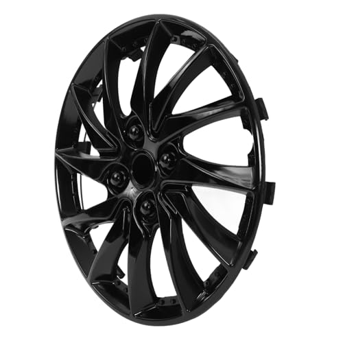 Enjoliveurs de roue de voiture 14 pouces cache-moyeu noir mat anti-poussière