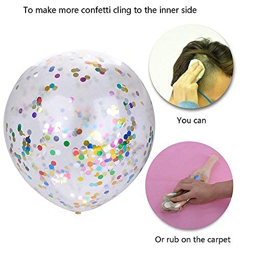 Image of Party Propz BIRTHDAY CONFETTI BALLOONS SET OF 10 /BIRTHDAY DECORATION /CHRISTMAS DECORATION /NEW YEAR DECORATION /BABY SHOWER DECORATION