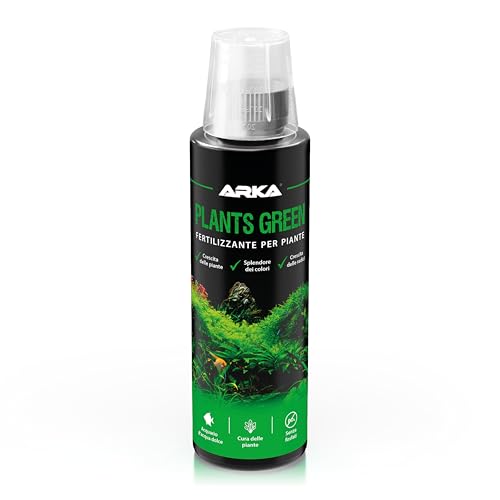 Fertilizzante piante acquario 236 ml – Plants Green – foglie verdi e radici forti – ferro, vitamine e oligoelementi – ideale per plantacquari medi – dosaggio settimanale semplice