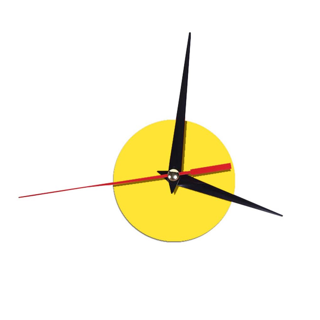 Kbolae Golden Small Abs Wall Clock Mechanism Anti-Rust Battery Powered Solid Color Analog Detachable Clocks Mechanisms Part Accessories Golden,
