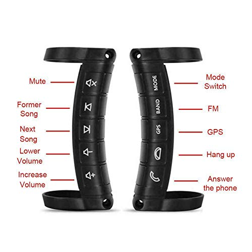 Universal Multi-Function Car Steering Wheel Remote Control Mini LED Two-Way Wireless DVD Navigation Button Control Remote bluetooth Stereo GPS