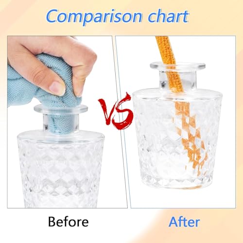 Image of 12 Pcs Mini Dusters for Cleaning Microfiber Detail Duster Sticks Fan Cleaning Brush Crevice Cleaning Tool AC Vent Cleaner Fan Blade Cleaner Dusters for Home Car Window Blind
