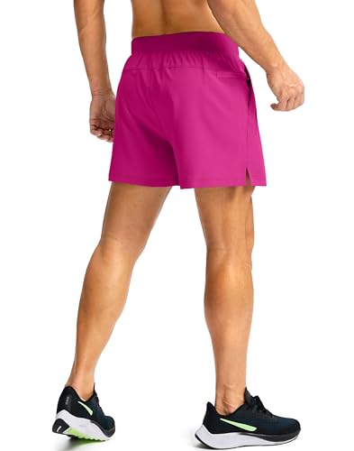 Image of Soothfeel Men's Running Shorts with Zipper Pockets 9 inch / 7 inch / 5 inch Quick Dry Eight Basketball Gym Workout Athletic Shorts