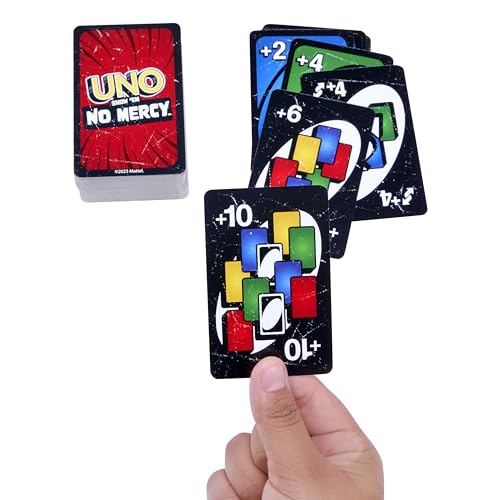 UNO Show 'em No Mercy - 56 zusätzliche Karten, Harte Aktionskarten und brutale Spielregeln & - UNO FLIP Kartenspiel mit beidseitig bedruckten Karten – Bild 4