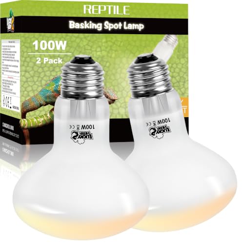 LUCKY HERP 100W UVA Basking Bulbs (2-Pack)