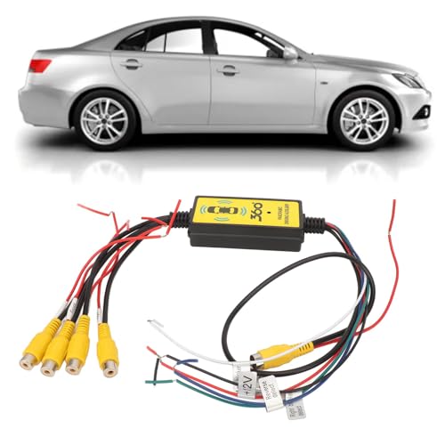 Image of Video Switcher, Intelligent Car Video Switcher Converter, 4 Input 1 Output Switch Video System Auto Parts with Remote Control, Easy Installation, Single Video Output