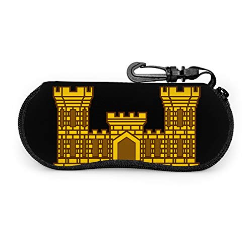 United States Army Engineer Branch Insignia Eyeglass Case For Men Women Fits Most