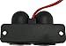 Custom Accessories Compatible with Smartphones, 18003 12V Dual USB Under Dash Mount, Black