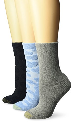 Gold toe women's ultra soft walking on clouds cushion crew socks,…