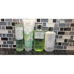 4 bath body works Gingham Fresh (Pear) Set Shower Gel, Body Lotion, Mist and body cream