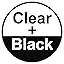 Clear+Black