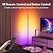 luckystyle Smart RGB+IC Corner Floor Lamp,Bright LED Tall Modern Floor Lamp with APP and Remote,Ambient Lighting Color Changing Standing Lamps with Music Mode and Timing for Living Room,Bedroom,Party
