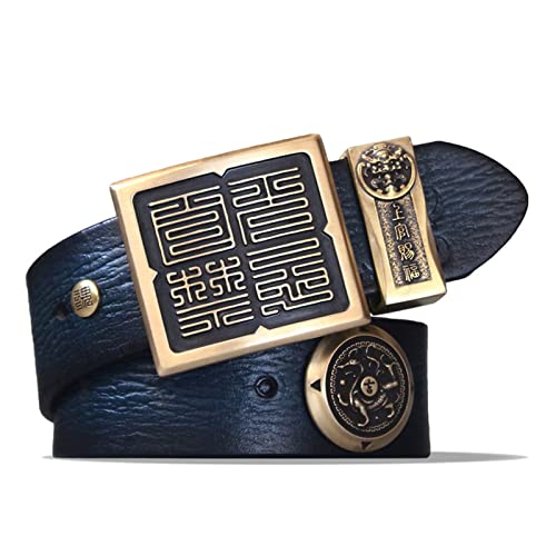 Ceinture cavalerie homme en cuir lisse pour un style jeune et urbain quotidien