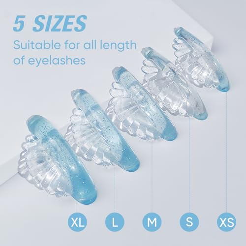 Lomansa Lash Lift Shields, Lash Lift Pads, Upgraded Eyelash Lift Tool, Soft and Sticky, Suitable for Salon Eyelash Perming(Blue) - Image 3
