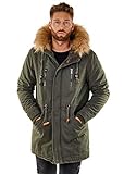 Perfekt für die extrem kalte Zeit des Jahres: Der 9207 Parka von One Public mit abnehmbarer Kunstfell-Kapuze.