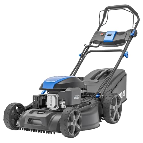 Hyundai 18” 46Cm Electric Start Self-Propelled Petrol Lawnmower, 139Cc 4-Stroke Engine, Mulching, Side & Rear Discharge, 60L Grass Box, Black Edition - 8