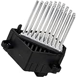 BlueStars 64116923204 Blower Motor Resistor - Compatible with BMW E39 E46 E53 320i 323i 325i 328i 330i 525i 528i 530i 540i M3 M5 X3 X5 - Replaces 64116923204 64116929486
