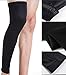 N’joy Compression Leg Sleeves – 1 Pair Outdoor Basketball MAKLULU Full Length Leg Sleeves for Men, Women, Youth (White-3XL)