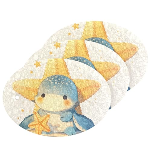 Absorbent sponges for Dishes All-Purpose Dish sponges for Washing Dishes Stain & Odor Resistant (3 Count)