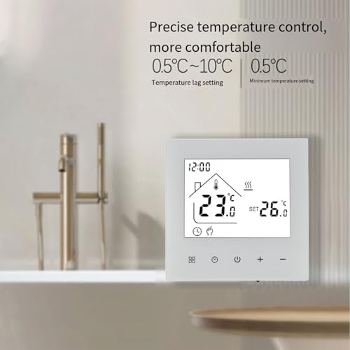 Panneau de commande de chauffage au sol électrique avec thermostat programmable - 8